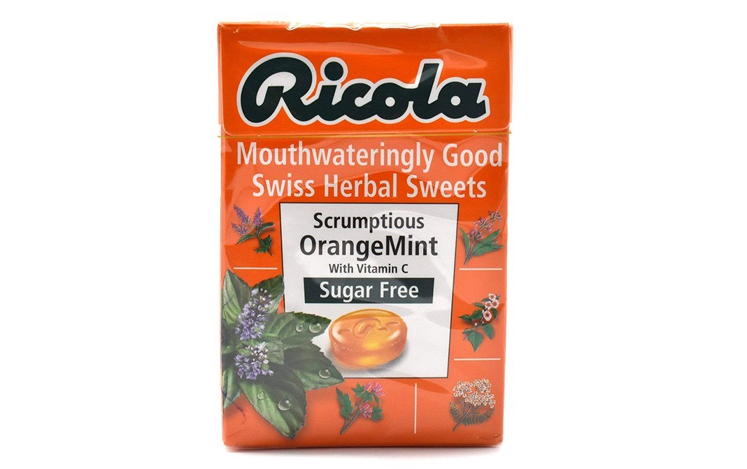 Ricola Scrumptious Orange Mint    Box  45 grams